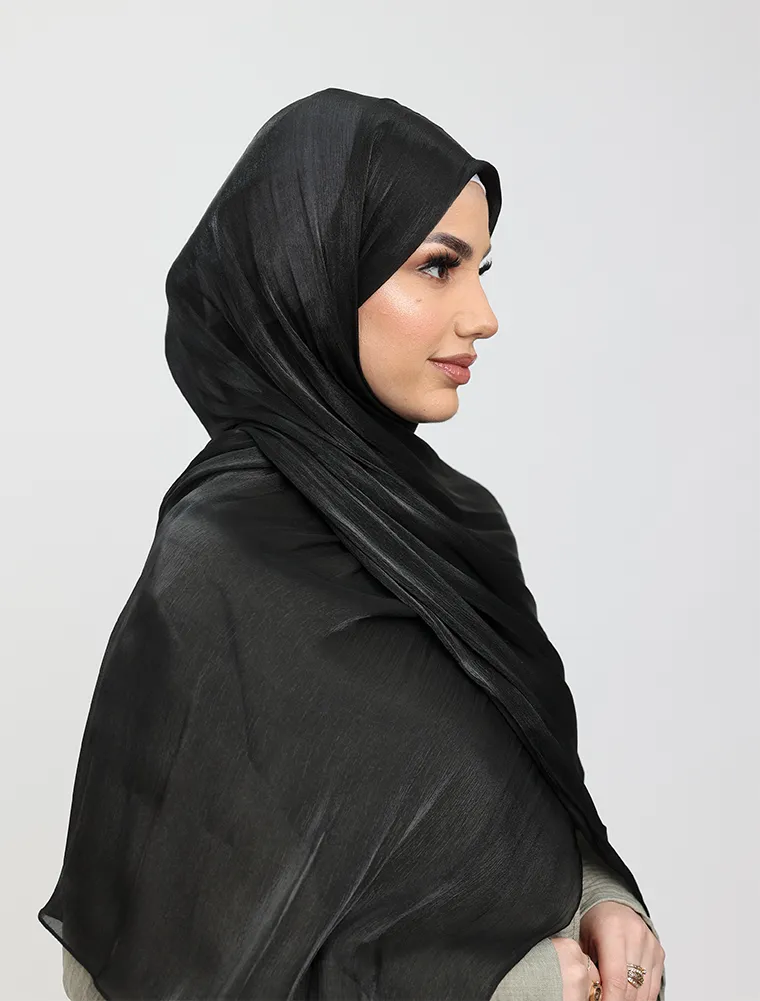 Black Organza Hijab